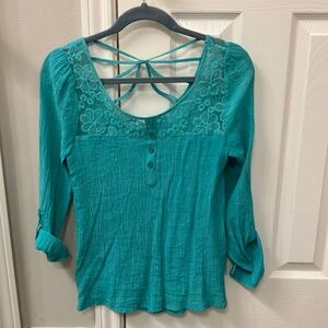 Pretty turquoise blouse